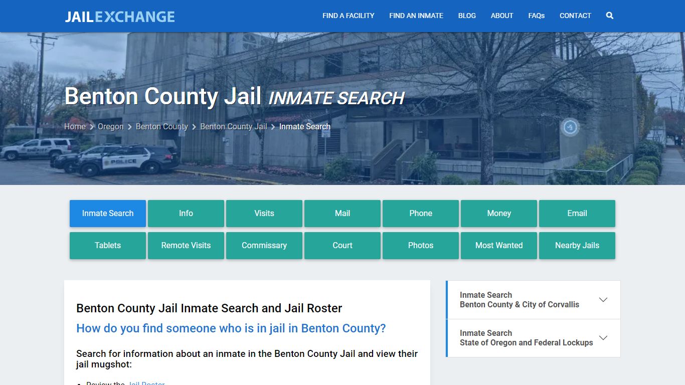 Inmate Search: Roster & Mugshots - Benton County Jail, OR